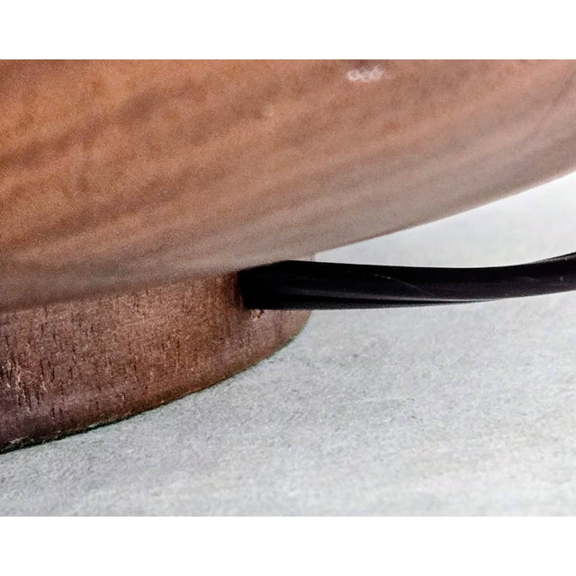 1960s Large Light House Lamp & Shade Co. Walnut Table Lamp – 32.5" Mid-Century Modern Los Angeles For Sale In Dallas - Image 6 of 12