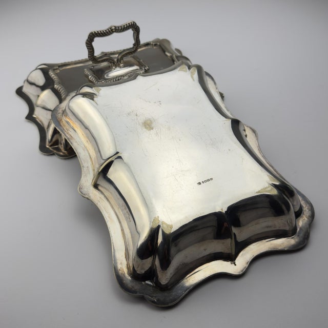 Antique Early 20th Century Silver Plated Sheffield Serving Dish and Cover, England For Sale - Image 7 of 18