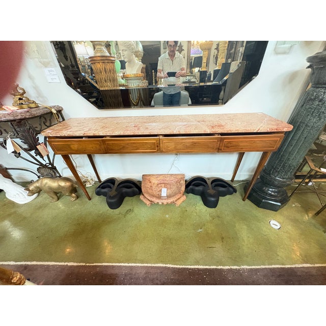 Wood 1960s Italian Modern Console Table by Paolo Buffa For Sale - Image 7 of 14