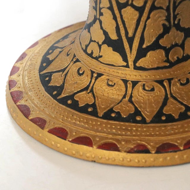 Gold Bali Dulang With Lid For Sale - Image 8 of 9