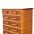 1930s Restored Art Deco 6 Drawer Stacked Rattan Highboy Dresser W/ Mahogany Top For Sale In Los Angeles - Image 6 of 8