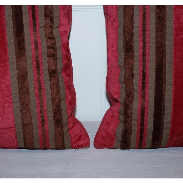 Stripey Scatter Cushions by Alexander & James Hudson, Set of 2 For Sale - Image 5 of 11