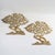 Metal Vintage Korean Brass Bonsai Tree Wall Art Sculptures - A Pair For Sale - Image 7 of 10