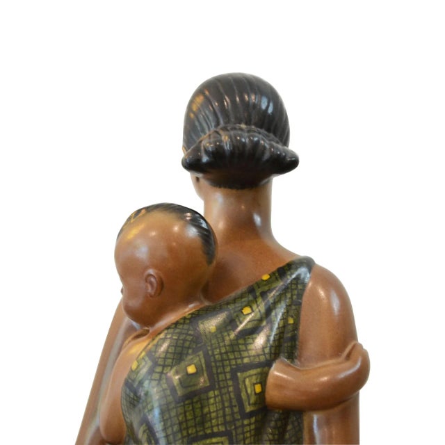 Ceramic Maternity Abyssinian Ceramics by Abele Jacopi for Lenci, 1930s For Sale - Image 7 of 9