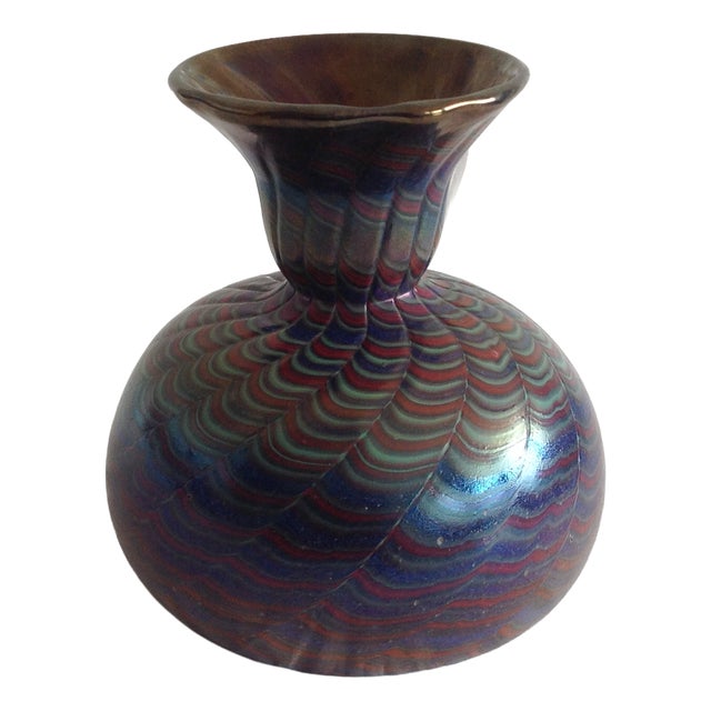 Glass Vase by Johann Loetz Witwe, 1930s For Sale