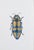 Juris Utans, Ocher-Blue Peace Beetle, 2021, Mixed Media and Paper For Sale - Image 3 of 3