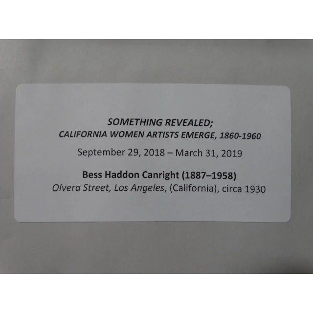 Paper Bess Haddon Canright: Olvera Street, Los Angeles, Circa 1930 For Sale - Image 7 of 9