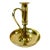 Mid-Century Americana Federal Arts & Crafts Bedside Style Brass Candle Holder For Sale