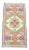 Vintage Geometric Design Turkish Multicolor Rug For Sale
