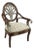 Vintage Palm Beach Regency Dorothy Draper Style Faux Bamboo Accent Chair For Sale