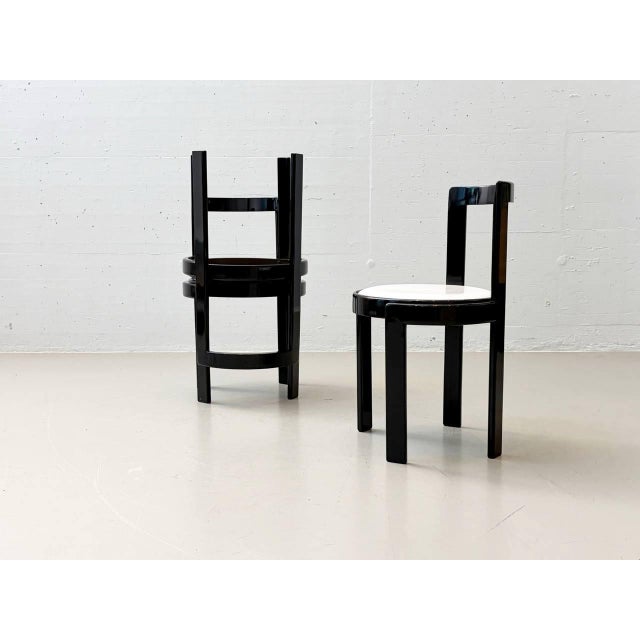 Bauhaus Vintage Italian Side Chair by Gianfranco Frattini, 1970s For Sale - Image 3 of 16