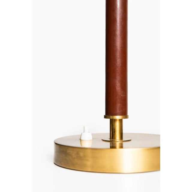 Metal Vintage Brass Table Lamp from Falkenbergs Belysning For Sale - Image 7 of 9