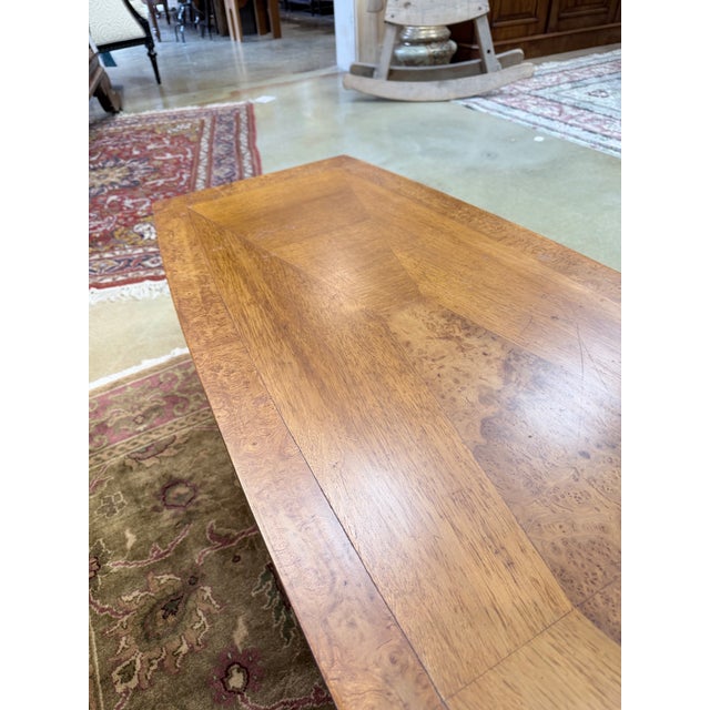 Mid 20th Century Vintage Mid Century Burled Walnut Surfboard Coffee Table For Sale - Image 5 of 8