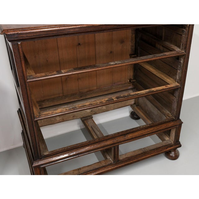 Antique William and Mary Jacobean Joined Oak Provisional Chest of Drawers, 1690 For Sale - Image 11 of 18
