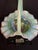 Vintage Fenton Green Opalescent Carnival Hobnail Glass Basket Ruffled Iridescent 10" For Sale In Boston - Image 6 of 16