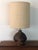 Vintage Mid-Century Large Flame Glaze Studio Pottery Lamp For Sale - Image 11 of 11
