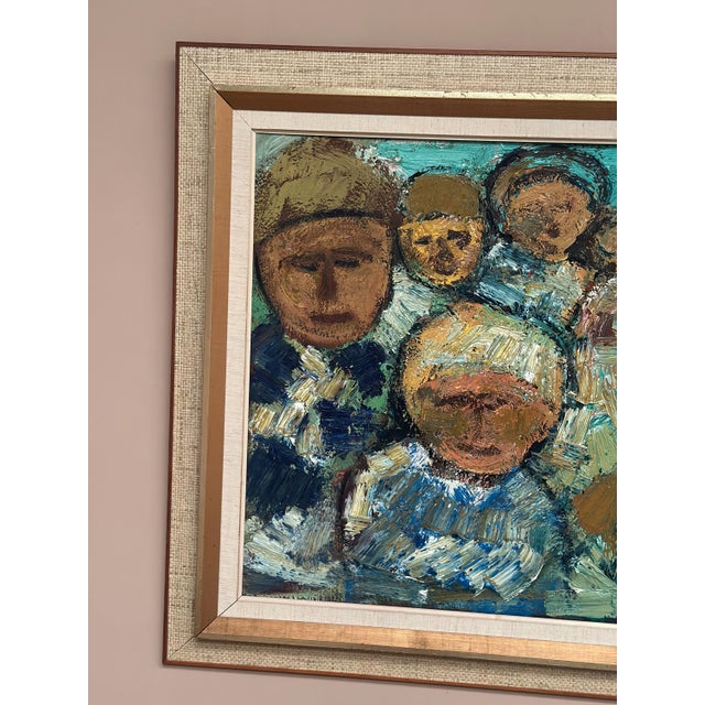 Gösta Falck, Sitting Child, 1960s, Oil on Canvas, Framed For Sale - Image 12 of 18