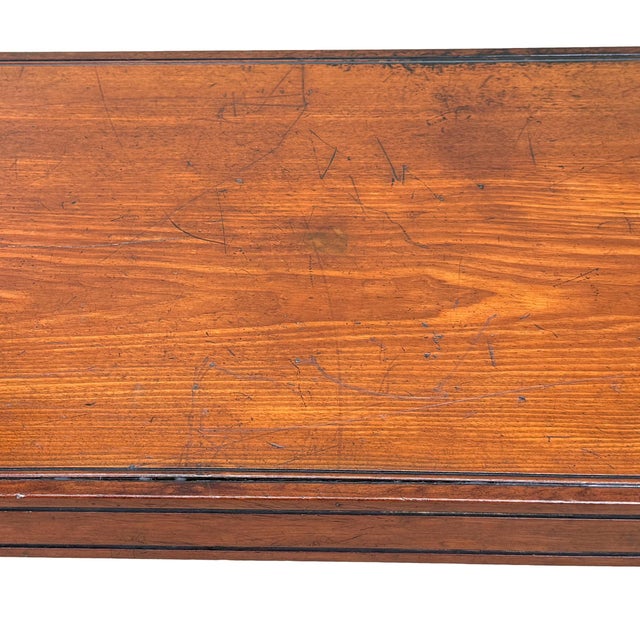 Hollywood Regency Large Early 19th Century Regency Mahogany Window Seat For Sale - Image 3 of 12