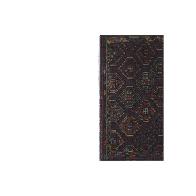 Vintage Unusual Pattern Jajim Kilim 7'5'' X 9'6'' For Sale - Image 4 of 12