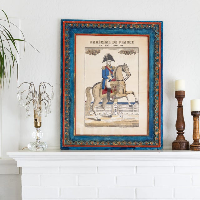 Illustration 19th Century Framed Pellerin Woodcut Engraving | Michel Ney Marechal De France For Sale - Image 3 of 11