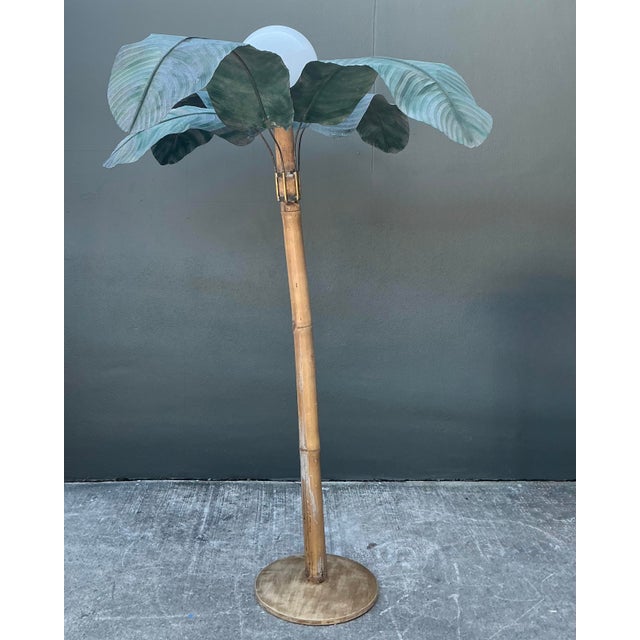 Mid 20th Century Vintage Palm Tree Floor Lamp For Sale - Image 5 of 12