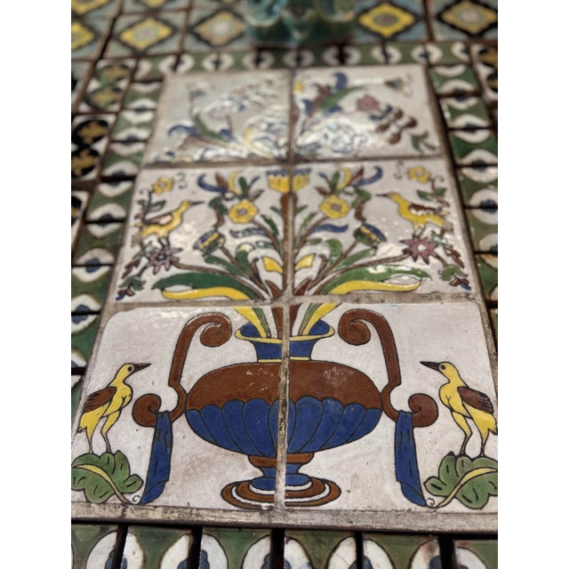 Incredibly Rare 1920s-30s Original Malibu Tile Fountain Spanish Tile Fountain For Sale - Image 9 of 12