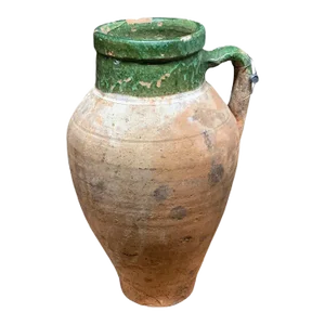 Vintage Turkish Terracotta Oil Jar