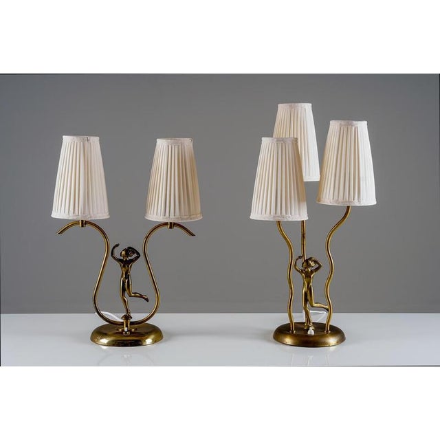 Swedish Modern Brass Table Lamp, 1940s For Sale - Image 12 of 14