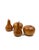 1960s Mid-Century Wooden Fruit Set in Cherry Wood, Italy, 1960s, Set of 4 For Sale - Image 5 of 11