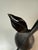 Black Cast Metal Pear Table Lamp For Sale - Image 8 of 12
