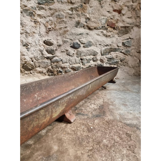 Rustic Antique French Cast Iron Trough, 1800s For Sale - Image 3 of 11