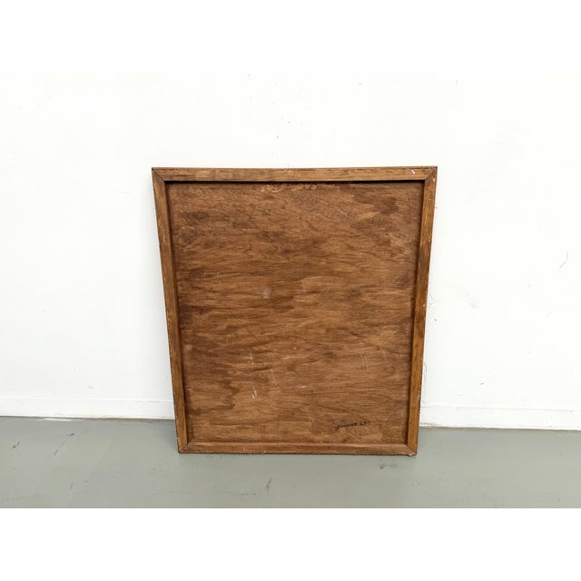 Red Lars Norman, Woman in Costume, 1960s, Oil on Panel For Sale - Image 8 of 12