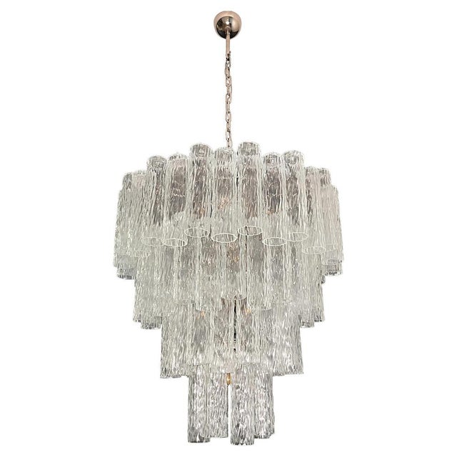 Metal Italian Chandelier in Murano Glass, 1990 For Sale - Image 7 of 12