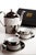 The glamorous, modern Art Deco ‘Diva Noir’ tea and coffee set by Sophie Villepigue, Paris, is brand new in box and crafted...