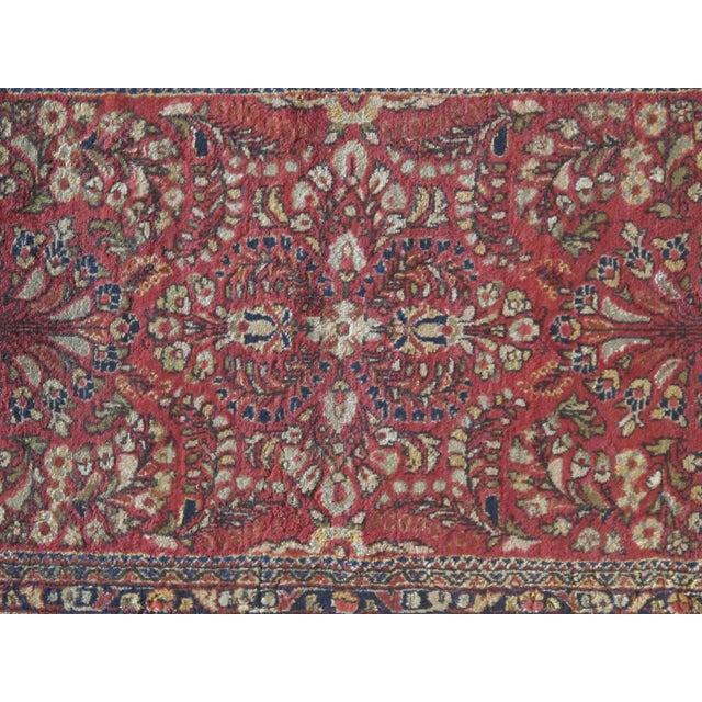 Persian 1930's Vintage Sarouk, 2'2" X 4' For Sale - Image 3 of 6