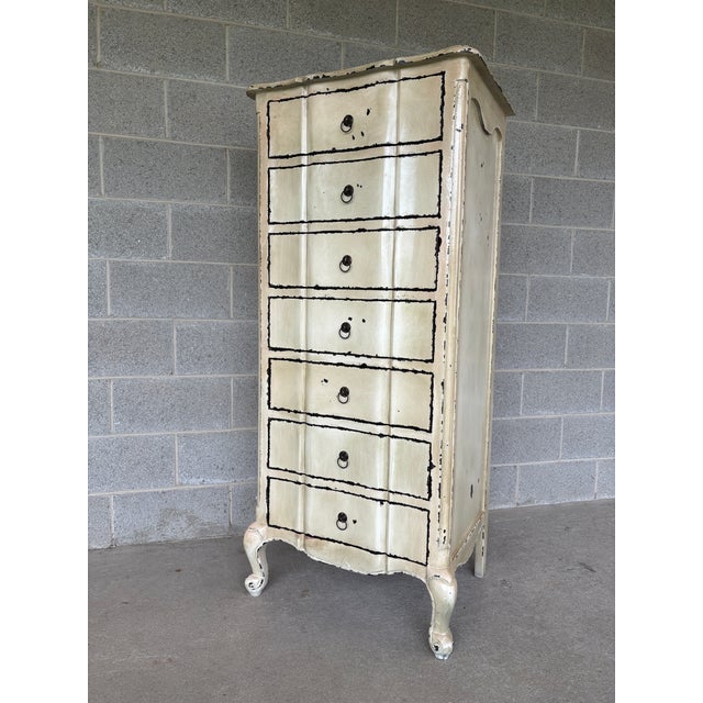 Early 21st Century Country French Style 7 Drawer Lingere Chest For Sale - Image 5 of 9