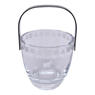 1980s Ward Bennett for Sasaki Sengai Crystal Ice Bucket For Sale