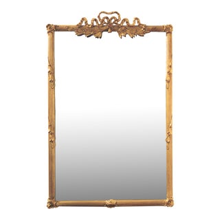 Carver's Guild Gilded Bow Mirror For Sale