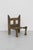 Early 20th Century Early 20th Century Carved Wood + Woven Leather Chair For Sale - Image 5 of 8