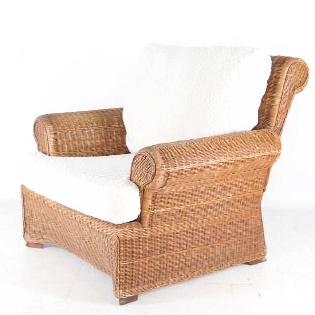 Vintage Wicker Lounge Set, 1970s, Set of 3 For Sale - Image 17 of 18