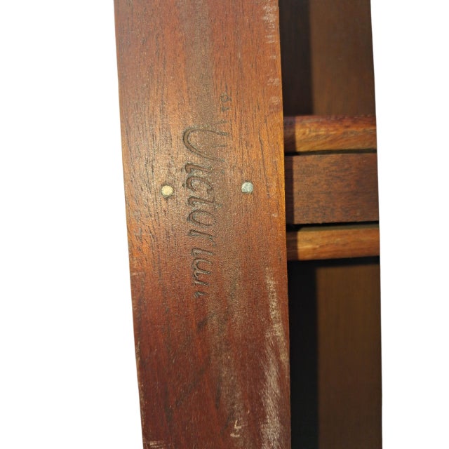 Vintage Victorian Lyre Base Foyer Console Table With Granite/Marble Top For Sale - Image 12 of 12