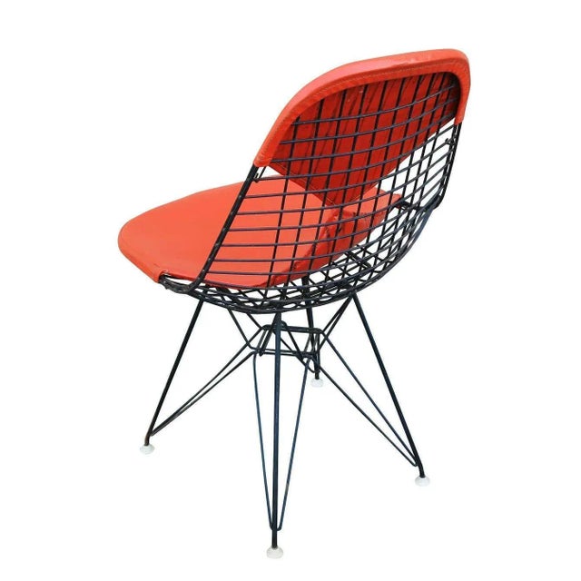 Wood Charles Eames Orange Dkr Bikini Chair for Herman Miller, - Set of 4 For Sale - Image 7 of 11