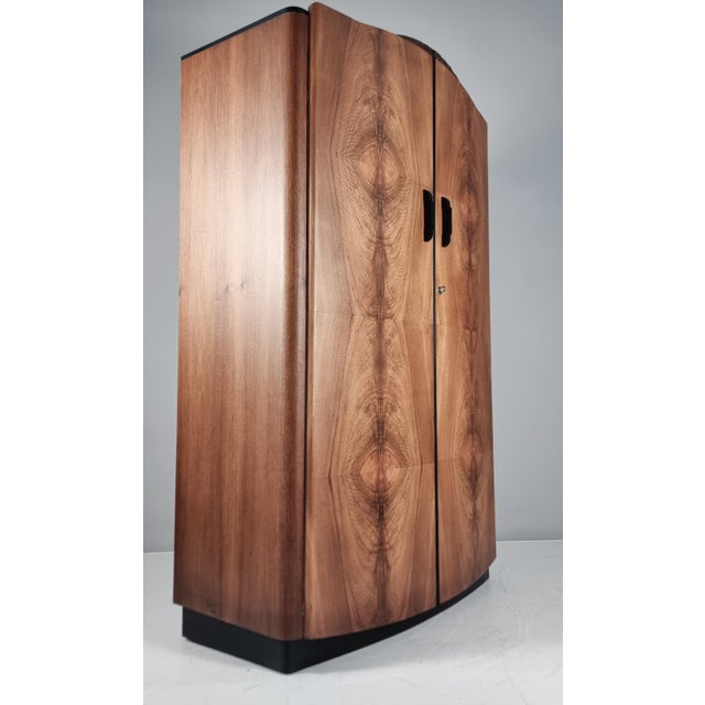 Wood Art Deco Walnut Wardrobe by Jindrich Halabala, 1940s For Sale - Image 7 of 17