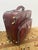 Italian Embossed Crocodile Leather Trolley Luggage, Maroon For Sale - Image 3 of 13