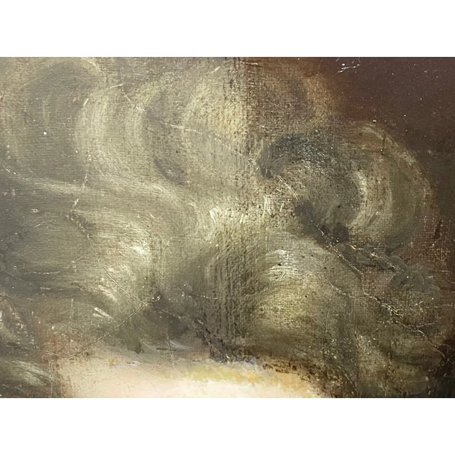 17th Century Huge 17th Century English Baroque Oil Portrait of a Young Noblewoman, Circle of Sir Godfrey Kneller (1646–1723) For Sale - Image 5 of 12