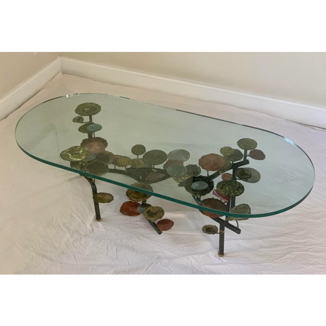 Silas Seandel Lily Pad Coffee Table - Circa 1972 Signed and Dated For Sale In Miami - Image 6 of 13