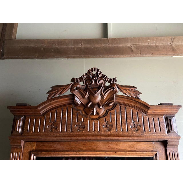 19th Century Oak Bookcase For Sale - Image 4 of 11