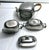 Just Andersen 1930s 3 Pieces of Just Andersen Danish Pewter Tea Set - Set of 3 For Sale - Image 4 of 12