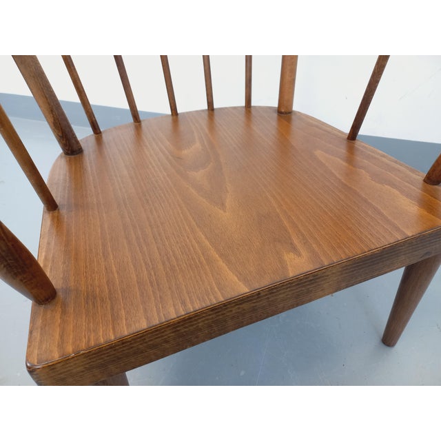 Vintage Baumann Wooden Armchair, 1960s For Sale - Image 10 of 14