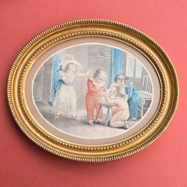 William Hamilton, The House of Cards & Barefoot, 1700s, Engravings, Framed, Set of 2 For Sale - Image 3 of 14